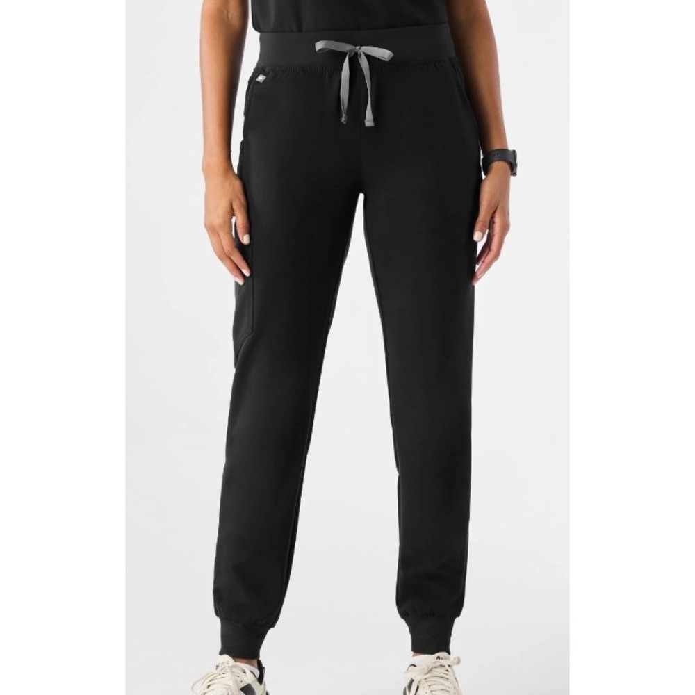 FIGS Technical Zamora Jogger Scrub Pants Women's XS Black - Medical Workwear